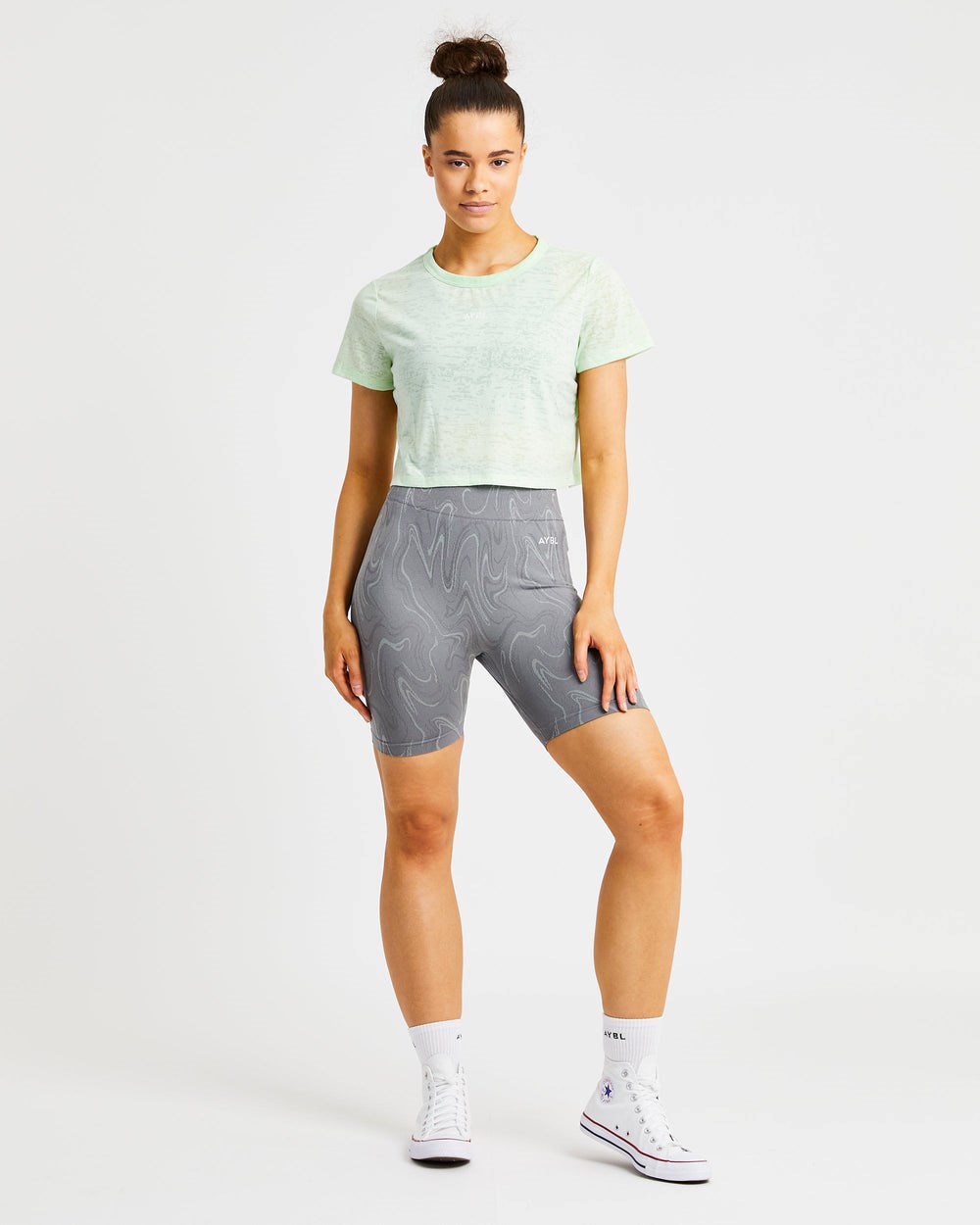 AYBL Velocity Crop T Shirt Mätové | 94RPQEZWN