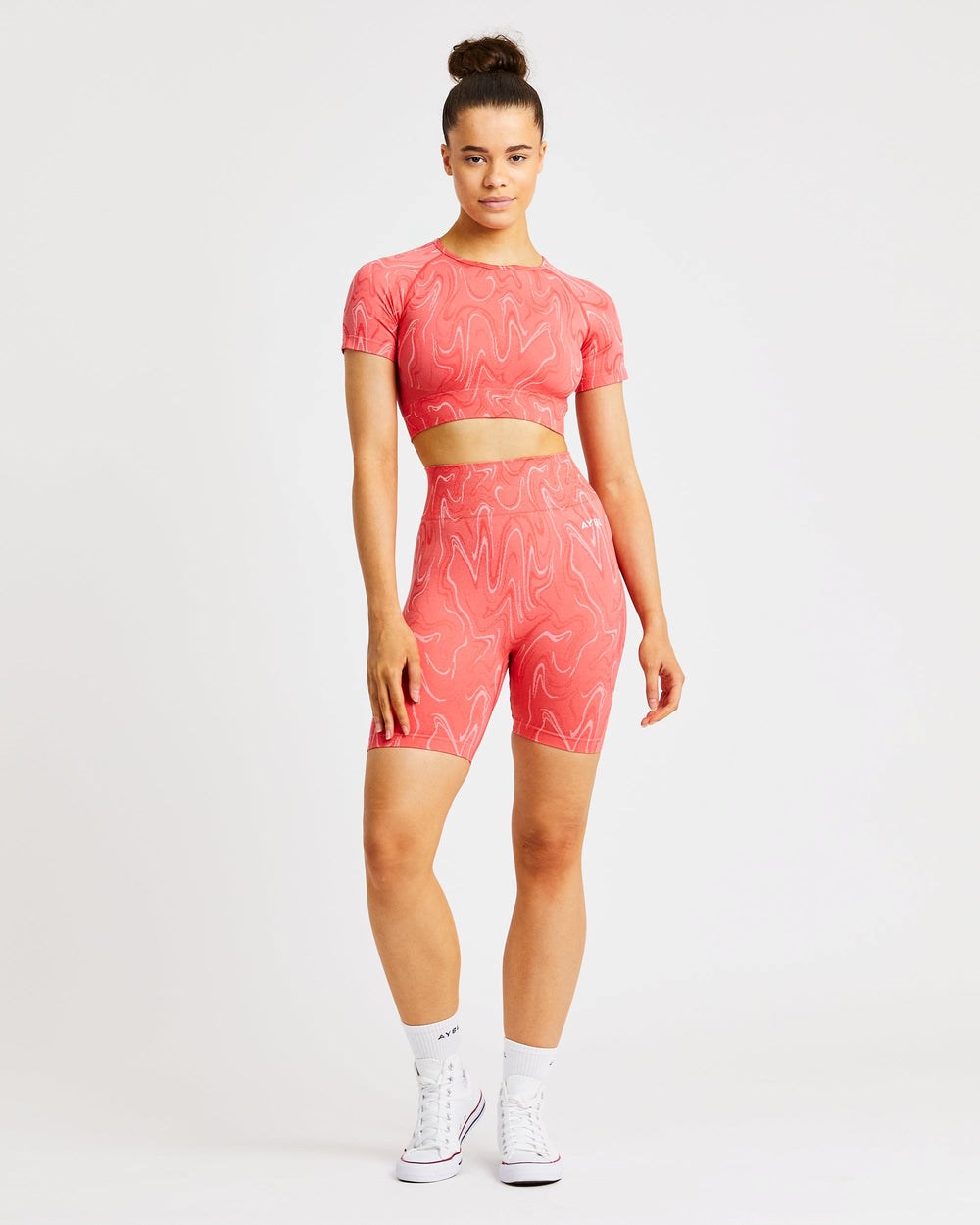 AYBL Velocity Seamless Crop Top Koralove | 02DTNSRUG