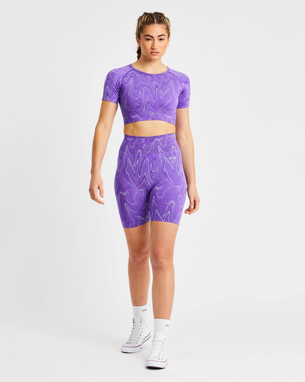 AYBL Velocity Seamless Crop Top Nachový | 10SFEXZAO