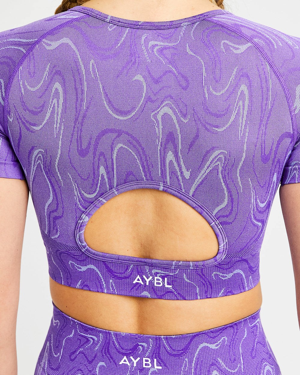 AYBL Velocity Seamless Crop Top Nachový | 10SFEXZAO