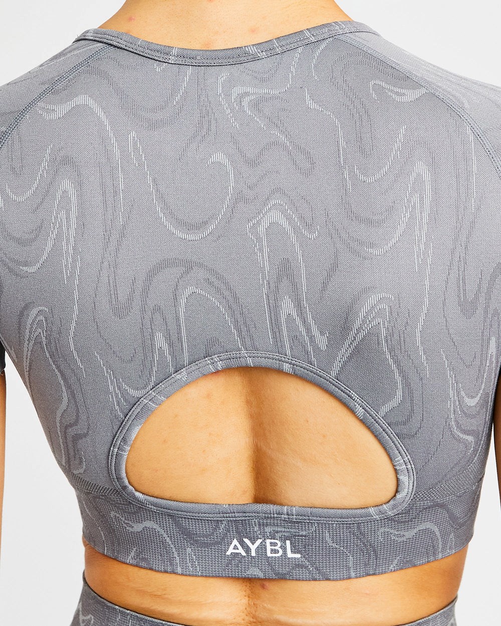 AYBL Velocity Seamless Crop Top Siva | 04ZPLMTRE