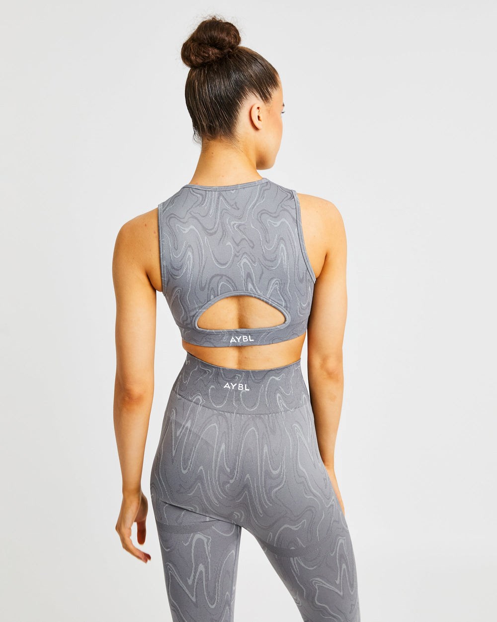 AYBL Velocity Seamless Crop Vest Siva | 31RUCDHQA