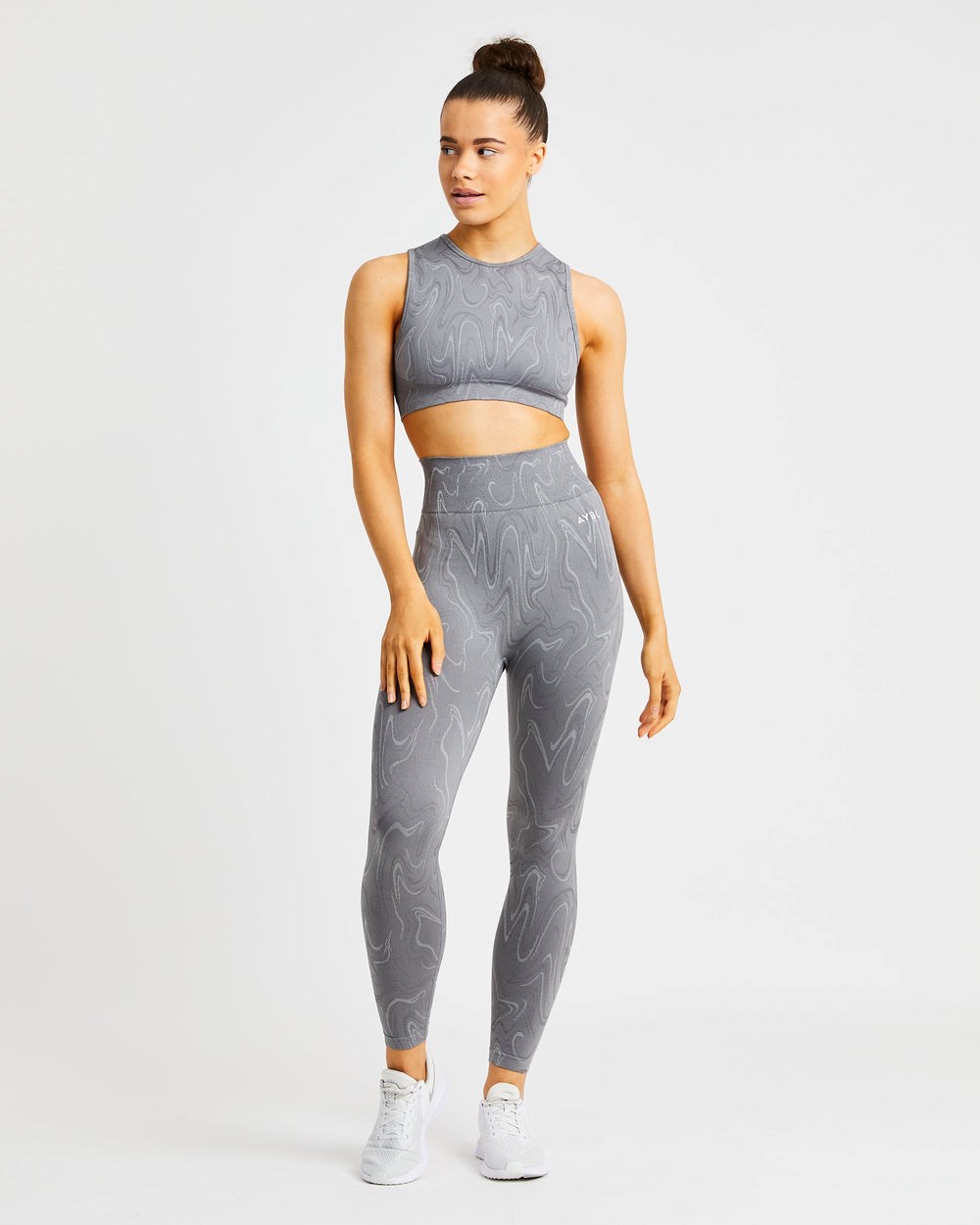 AYBL Velocity Seamless Crop Vest Siva | 31RUCDHQA