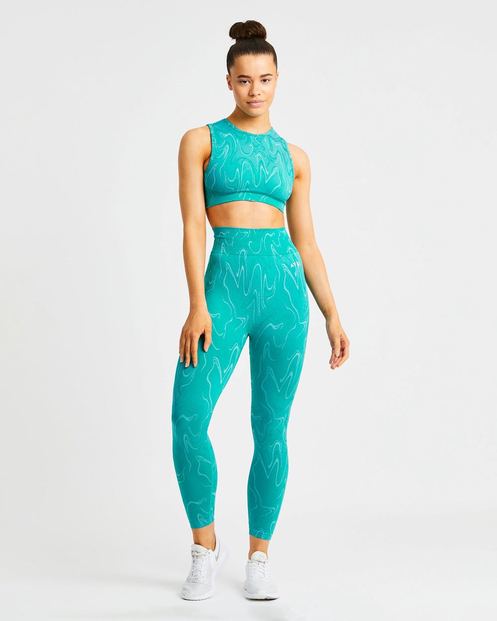 AYBL Velocity Seamless Crop Vest Tyrkysové | 58GMKEDTZ