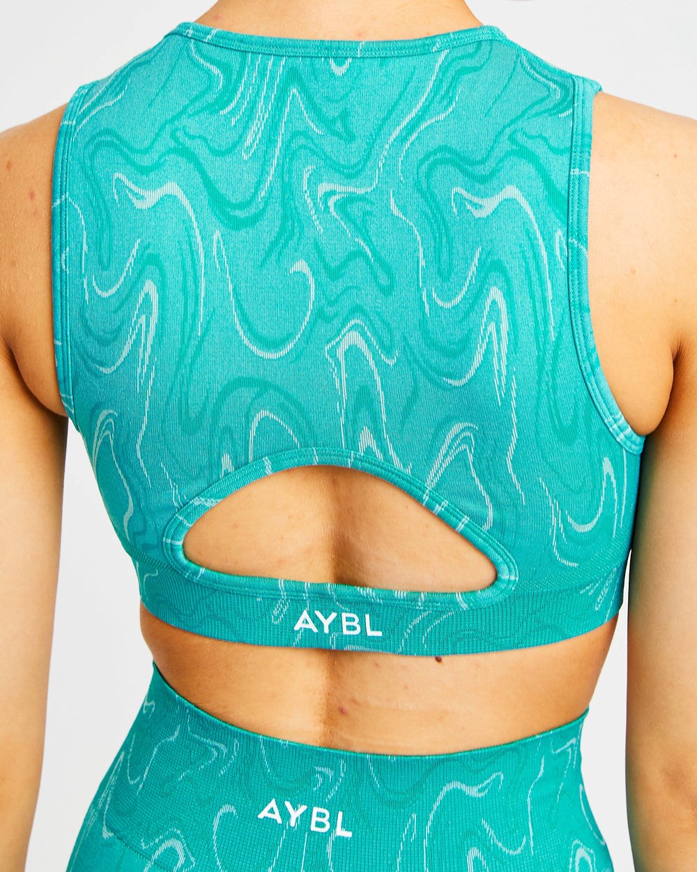 AYBL Velocity Seamless Crop Vest Tyrkysové | 58GMKEDTZ