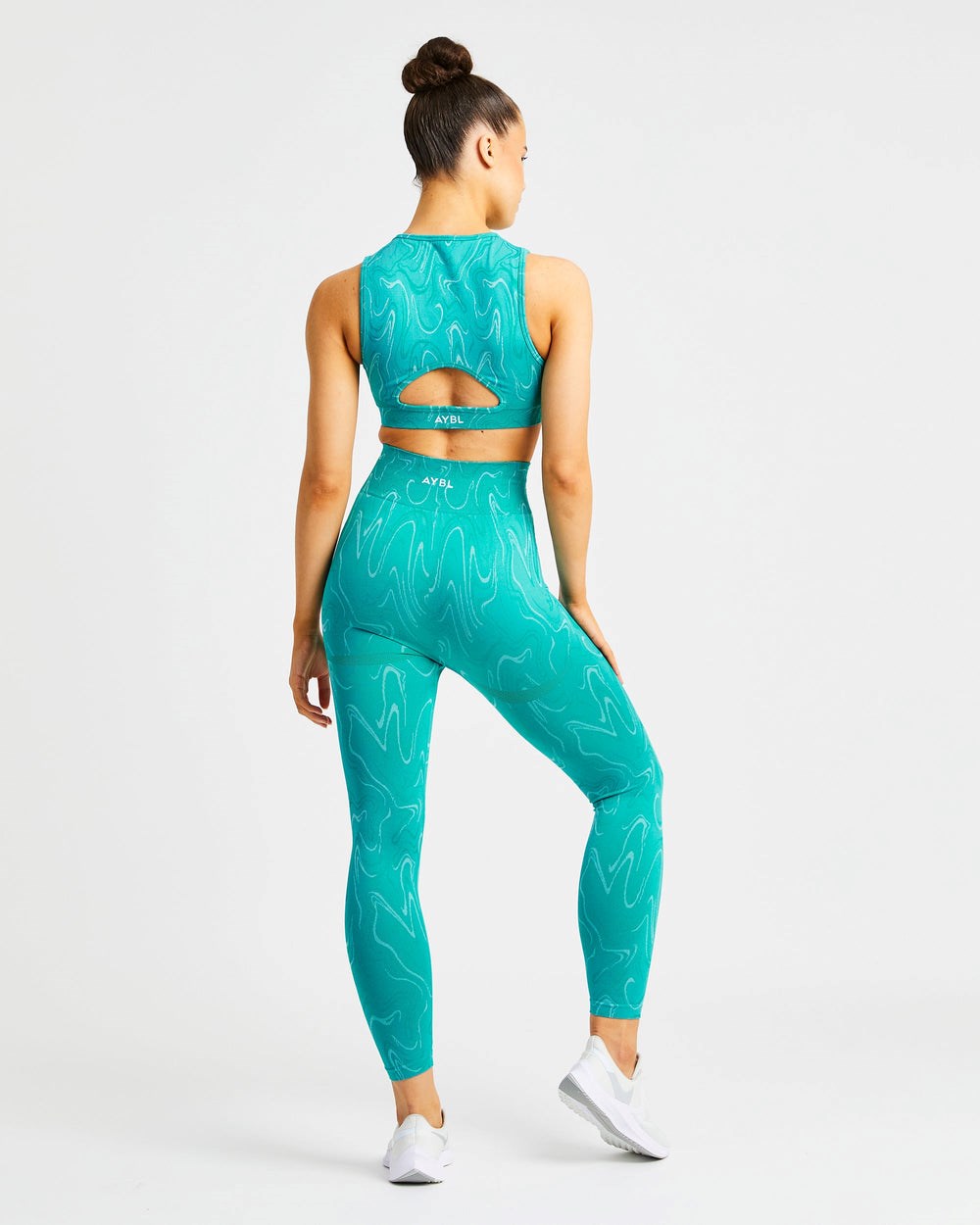 AYBL Velocity Seamless Crop Vest Tyrkysové | 96RWAFVSP