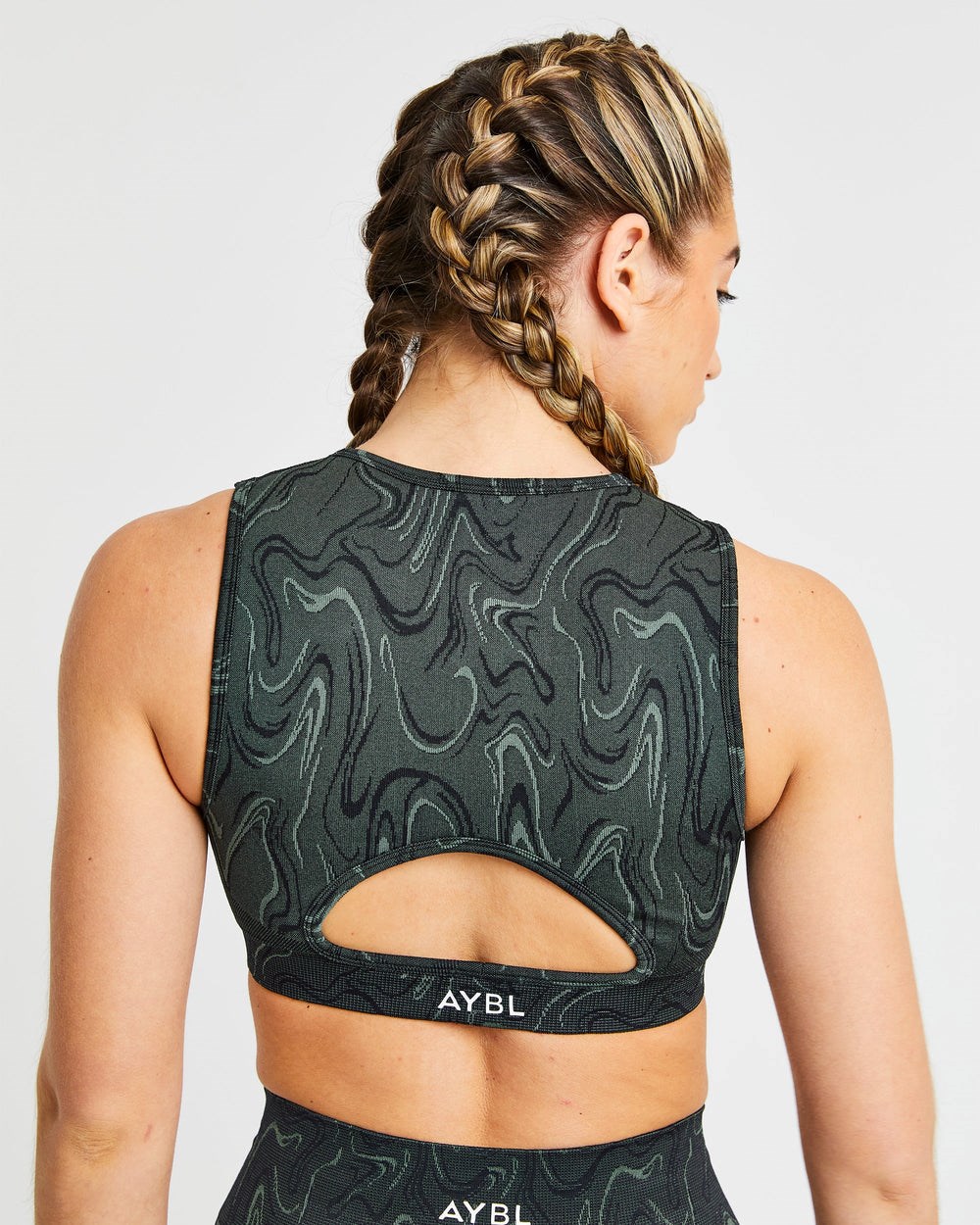 AYBL Velocity Seamless Crop Vest Čierne | 62AEQUYHJ