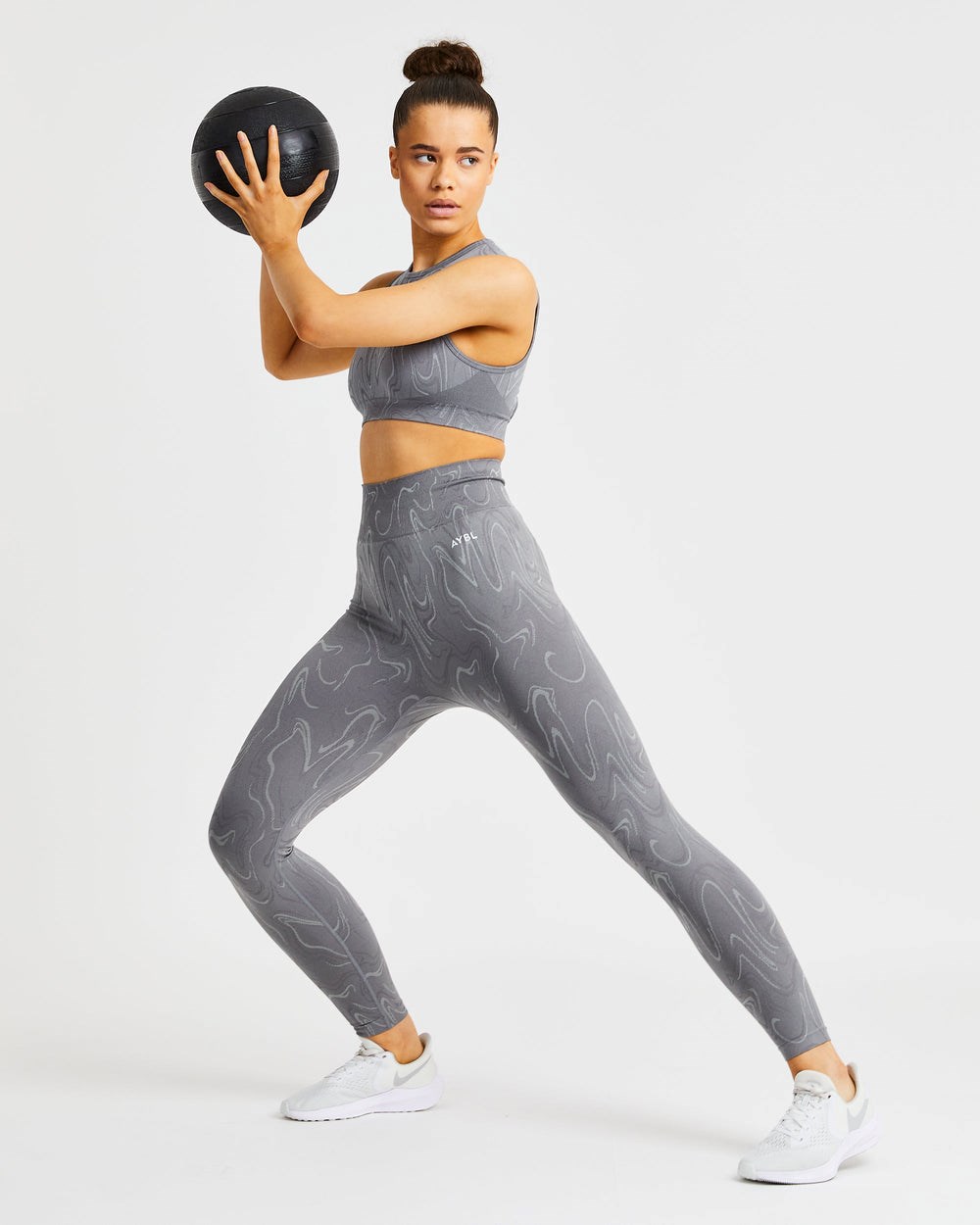 AYBL Velocity Seamless Leggings Siva | 36ICQYFOD