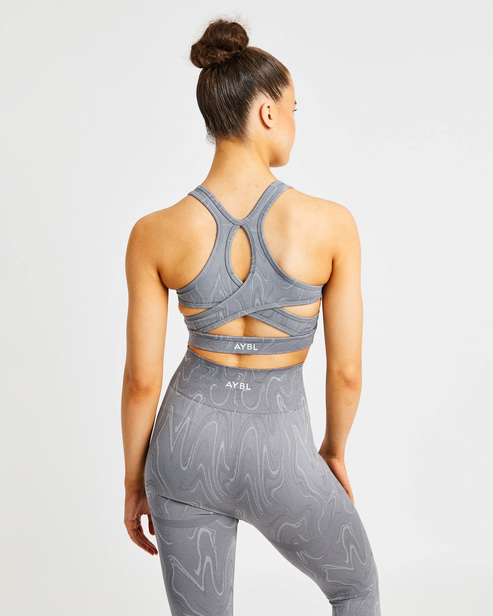 AYBL Velocity Seamless Sports Bra Siva | 35CQJALTD