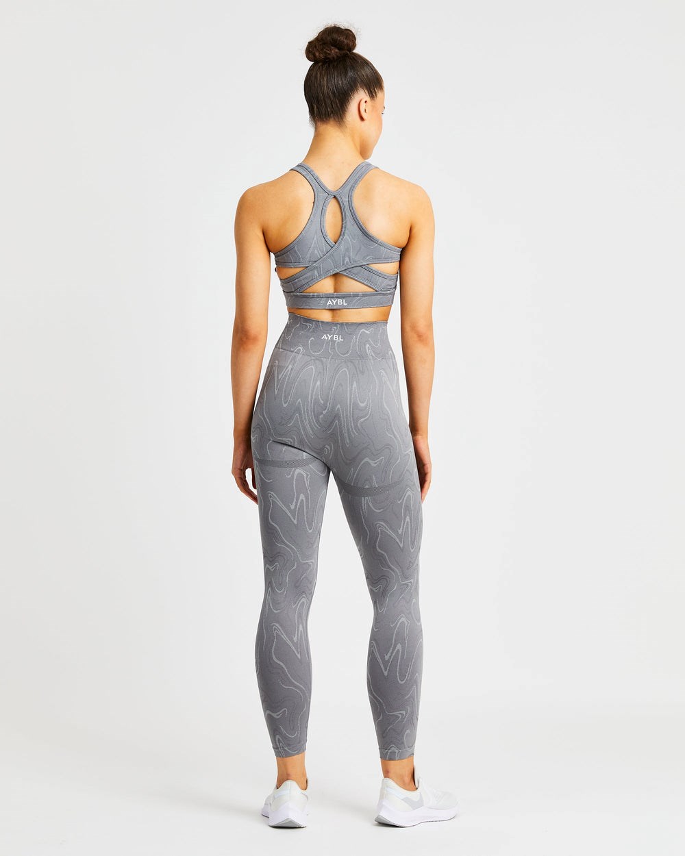 AYBL Velocity Seamless Sports Bra Siva | 35CQJALTD